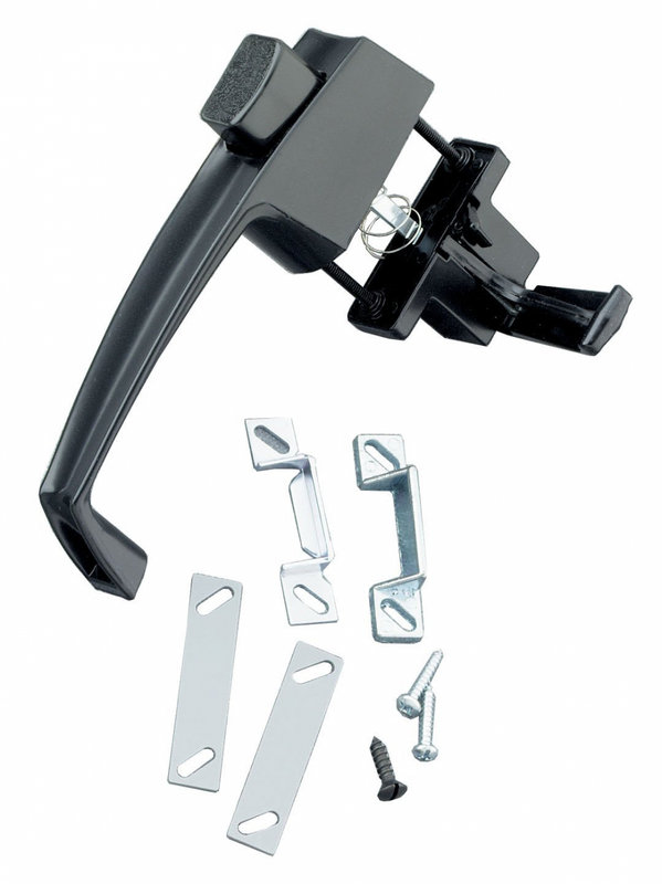 Details About Wright Products V333bl Tie Down Screen Door Hardware Black Push Button Handle