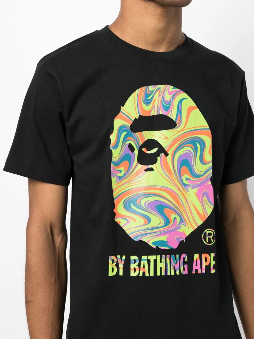 『A BATHING APE』　ロンT カモフラ　猿ロゴ　パープル　【M】 A BATHING APE 'BAPE COLOR CAMO L/S TEE'長袖 Tシャツ ロンT
