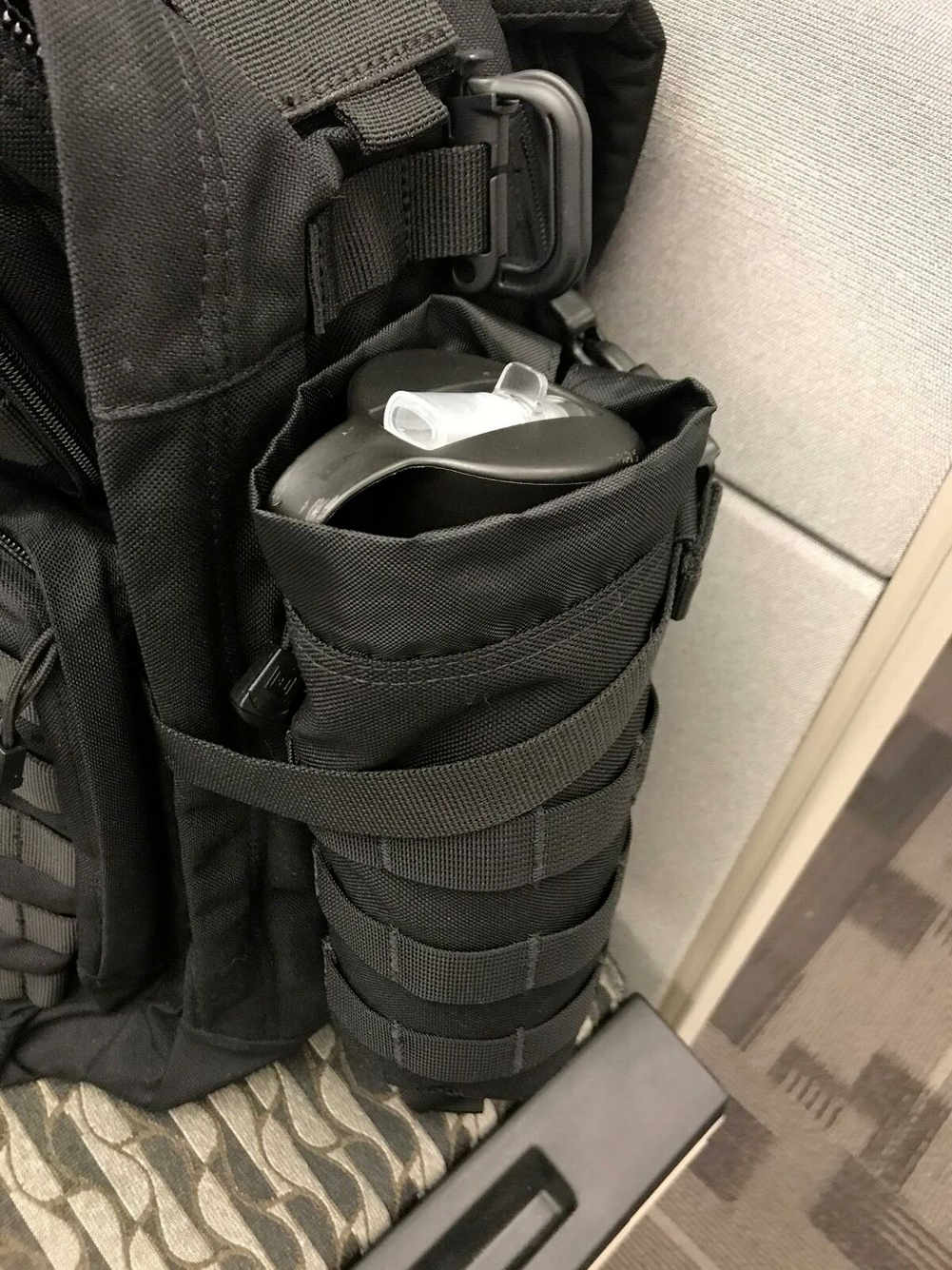 Outdoor Tactical Molle Water Bottle Bag Military Hiking Belt Holder Kettle Pouch