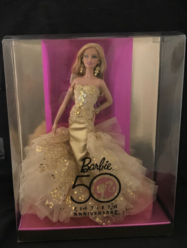 BARBIE 50TH ANNIVERSARY GOLD GLAMOUR~DESIGNED BY ROBERT BEST BARBIE 50TH ANNIVERSARY GOLD GLAMOUR~DESIGNED BY ROBERT BEST