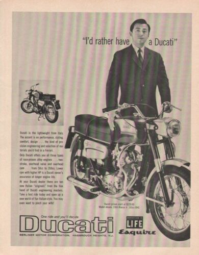 1966 Ducati Monza Jr. 160cc - Vintage Motorcycle Ad