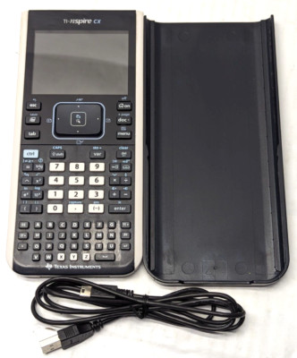 Texas Instruments TI-Nspire CX Graphing Calculator with Cable & Case TESTED