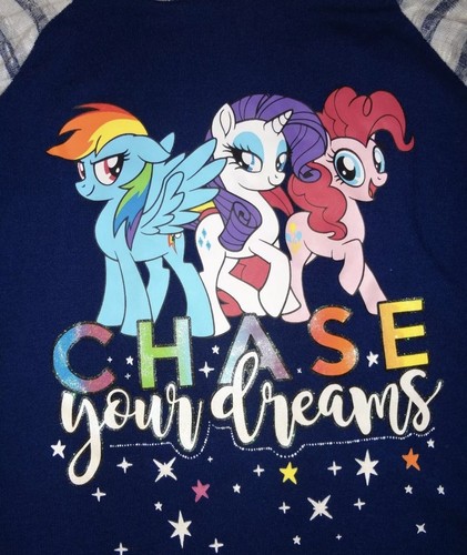 Chase Your Dreams My Little Pony Long Sleeve T-shirt Lightweight Hoodie Top New