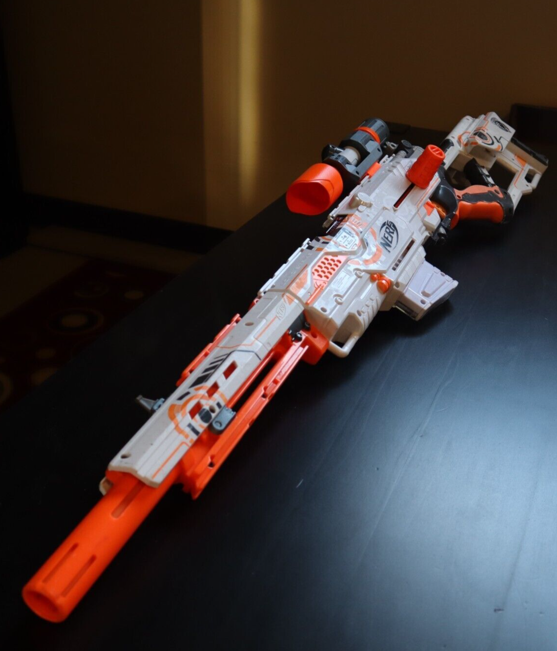 Longstrike Whiteout N-strike Cs-6 Dart Blaster (25558) Scope Included