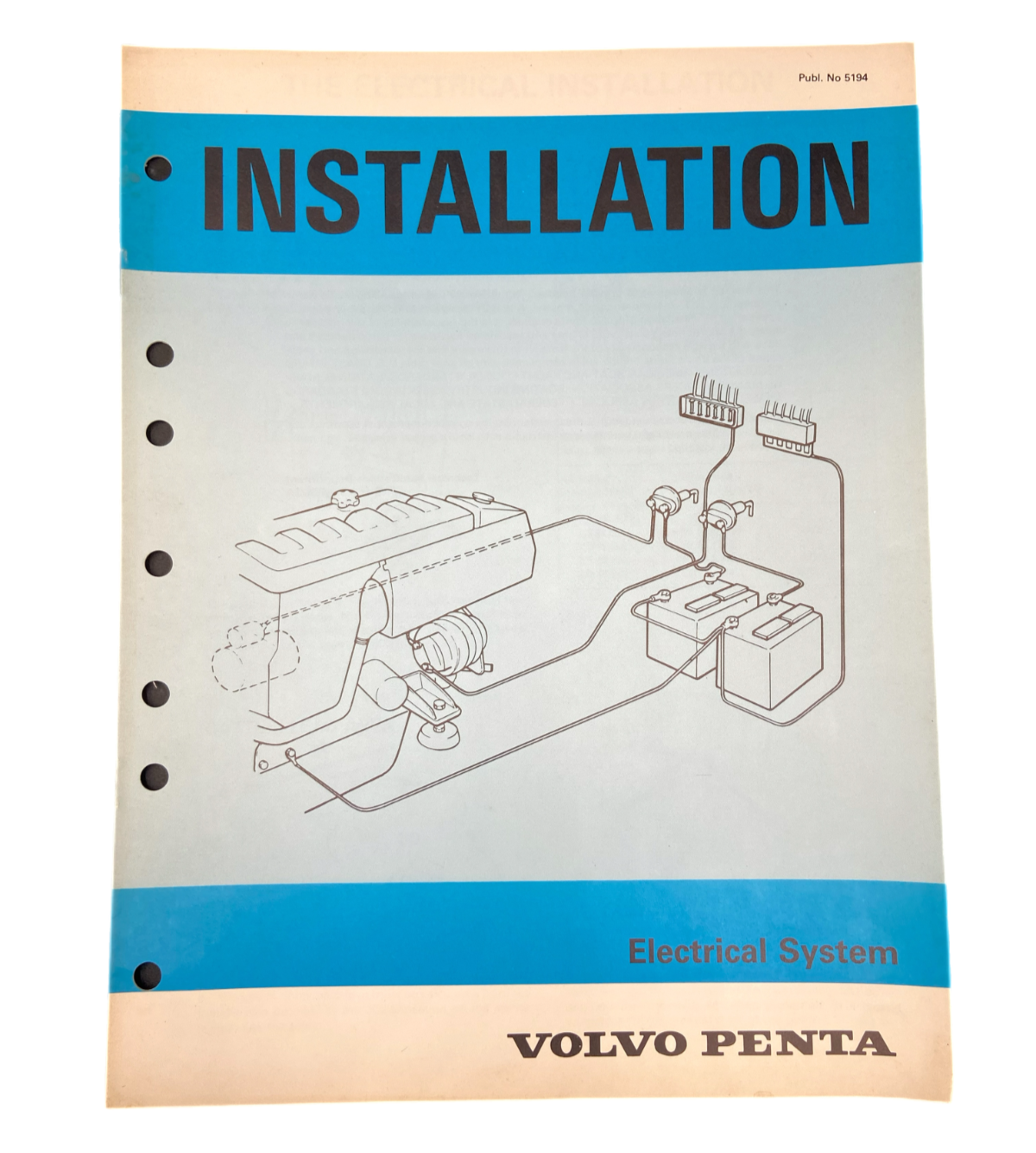 Volvo Penta Installation Electrical System 5194 1983