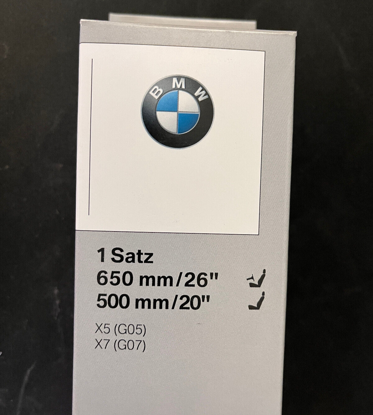 Genuine BMW G05 X5 Wiper Blades F95, G06 F96 X6, G07 X7 61619466377