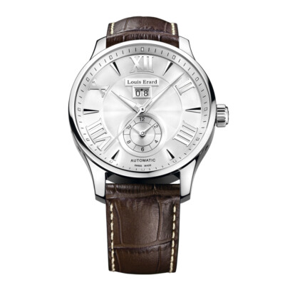 Pre-owned Louis Erard Louiserard 1931, M, Strp Brn, Sil Bd Dt-d,s/s-b,m A