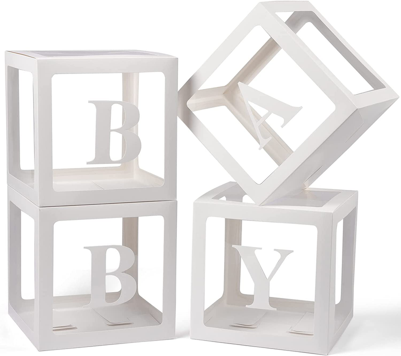 Baby Boxes Letters Shower Gender Reveal Birthday Wedding Baby Shower Decorations