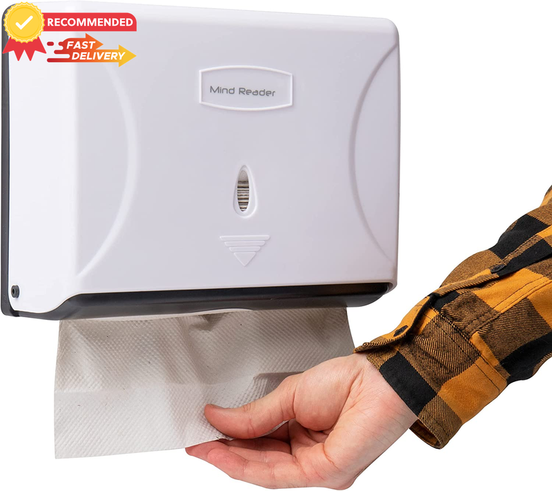 Paper Towel Dispenser Multi-Fold Holder, White 14