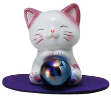 Better fortune Cat  Feng  shui  Happy  Cat  Angel Purple 