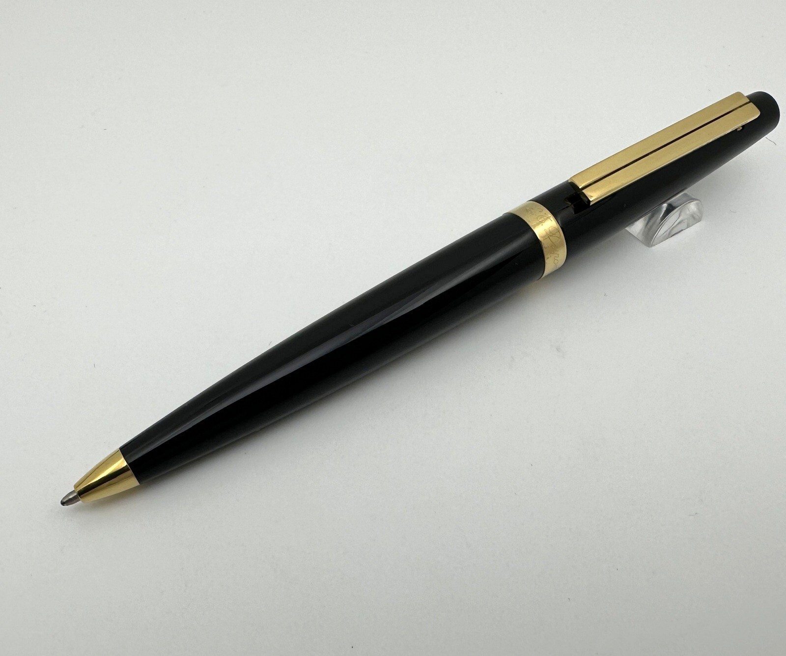 S.T DUPONTボールペン　ellipsis 未使用品 S.T. Dupont Ellipsis Black Gold Plated Ballpoint Pen | eBay