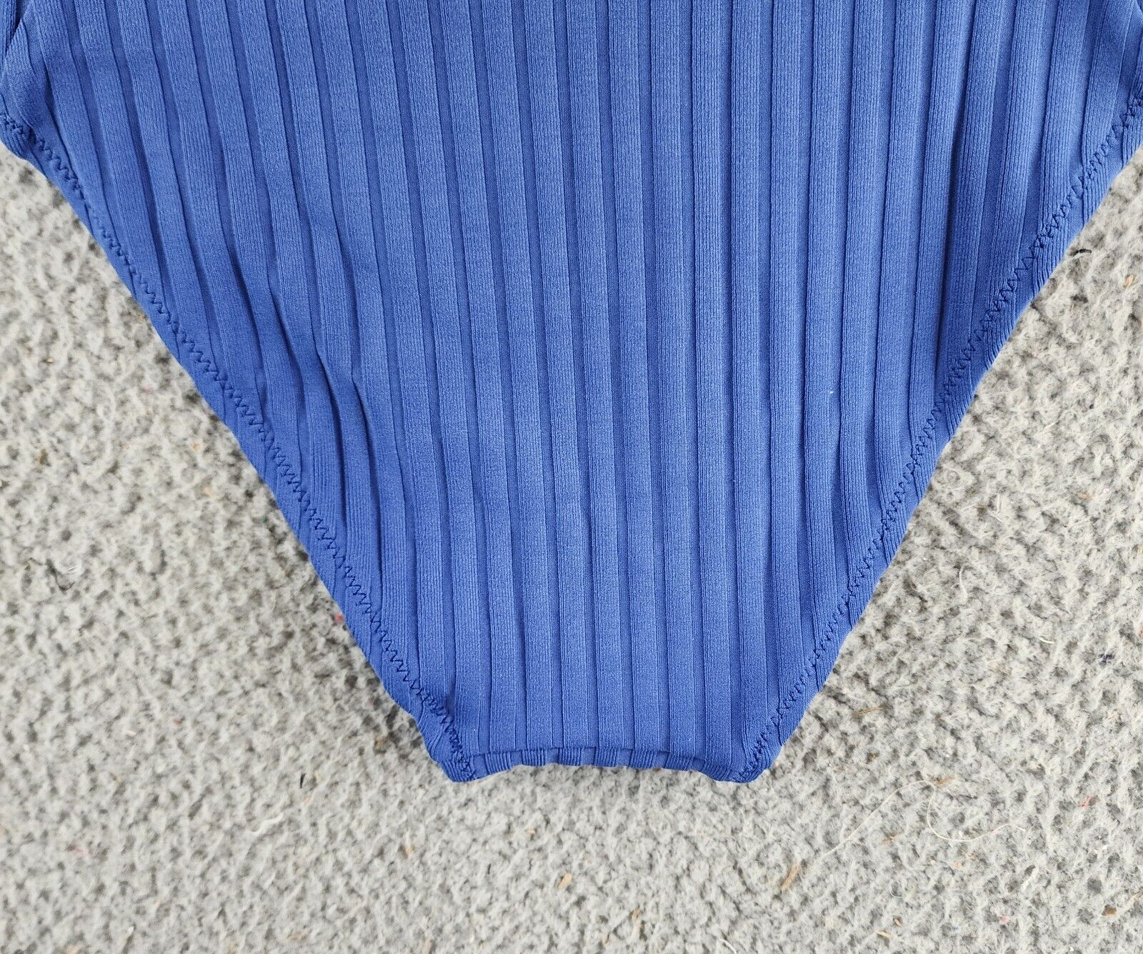 Solid & Striped The Emily Ribbed Bikini Bottom Women's L Varsity Blue Pull On~ - Picture 12 of 13