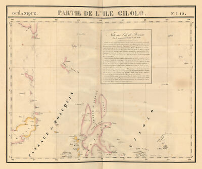 Oc?anique. Partie de l'Ile Gilolo #15. Halmahera & Manado. VANDERMAELEN 1827 map