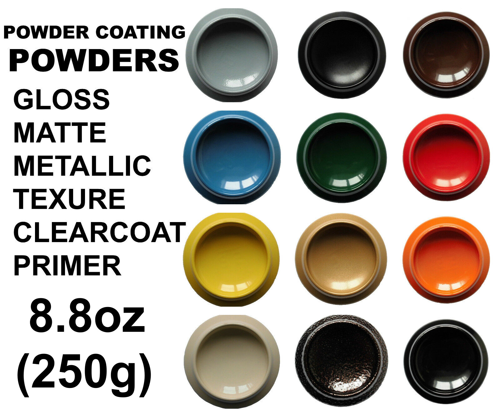 Powder Coating Powder 8.8oz/250g High Quality Ral Colors New for sale