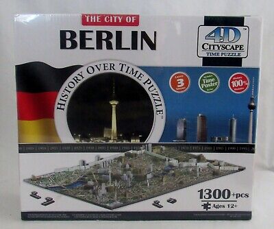 4D Cityscape Time Puzzle The City Of Berlin 1300 pc History Over Time Puzzle New