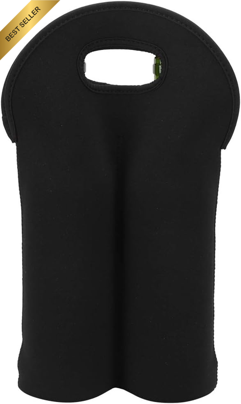 Neoprene Wine Bottle Bag, Insulated Durable Carrier for Liquor Transport Tote 2