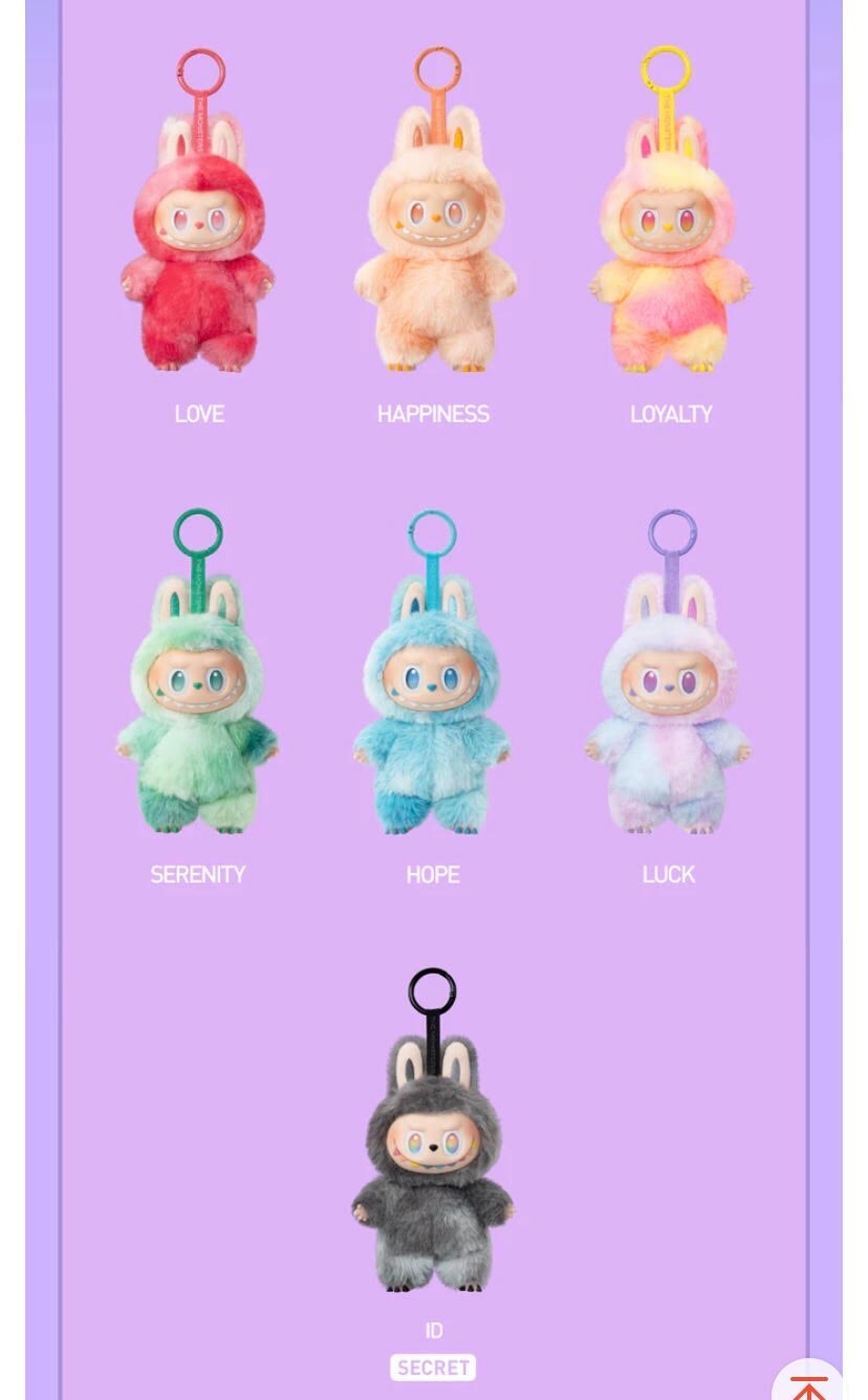 MONSTERS BIG INTO ENERGY SERIES VINYL PLUSH PENDANT HOT CUTE