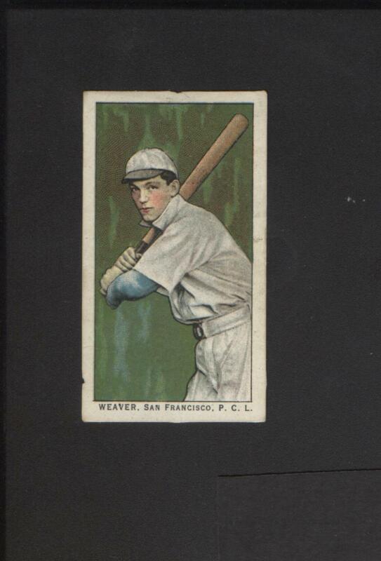 1911 T212 Obak Buck Weaver Pre Rookie Chicago Black Sox San Francisco P.c.l.