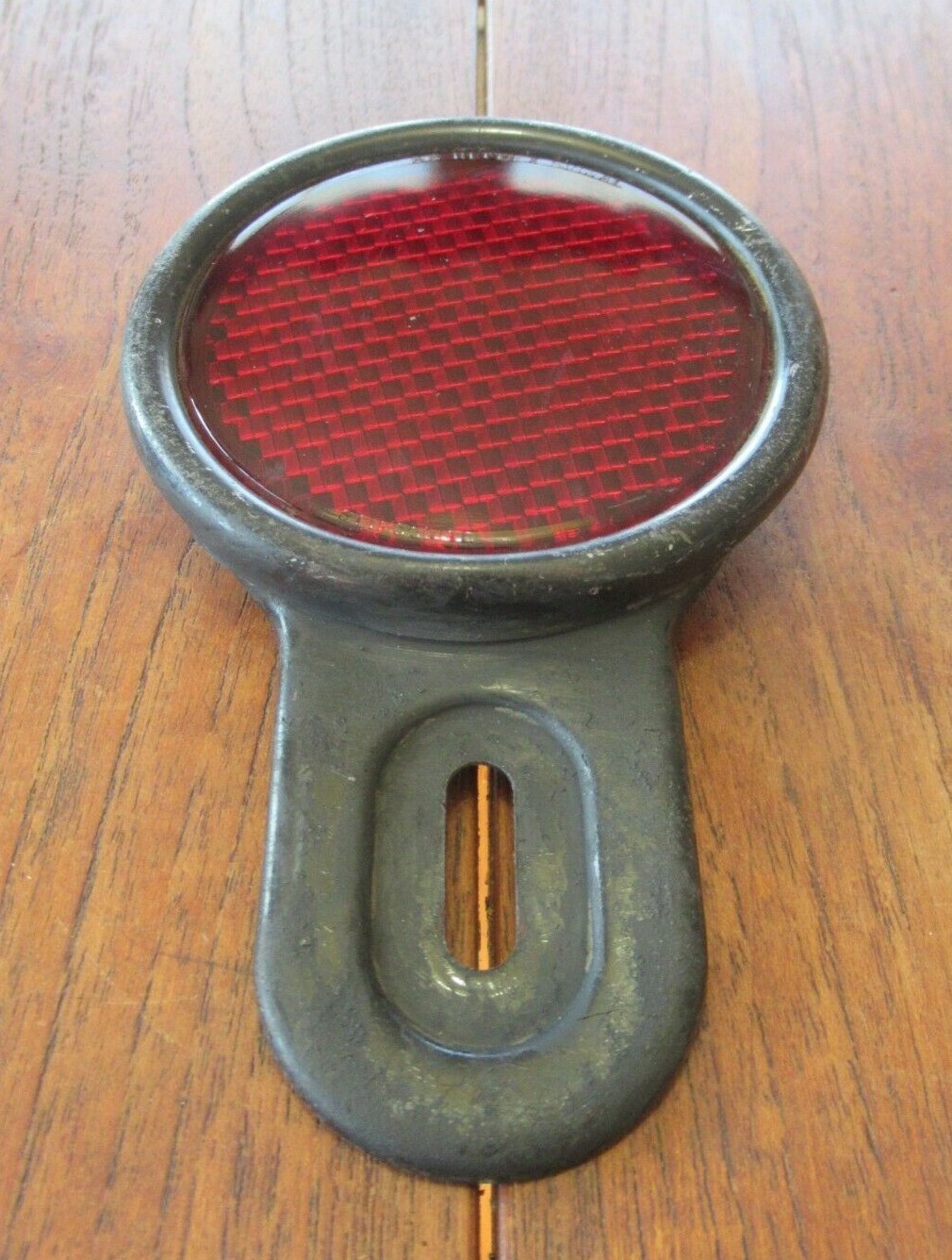 Vintage AC Spark Plug Flint Reflex Glass Signal Stimsonite License