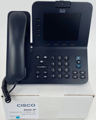 Cisco 8945 IP Phone (CP-8945-L-K9) with Power Supply - Refurbished ...