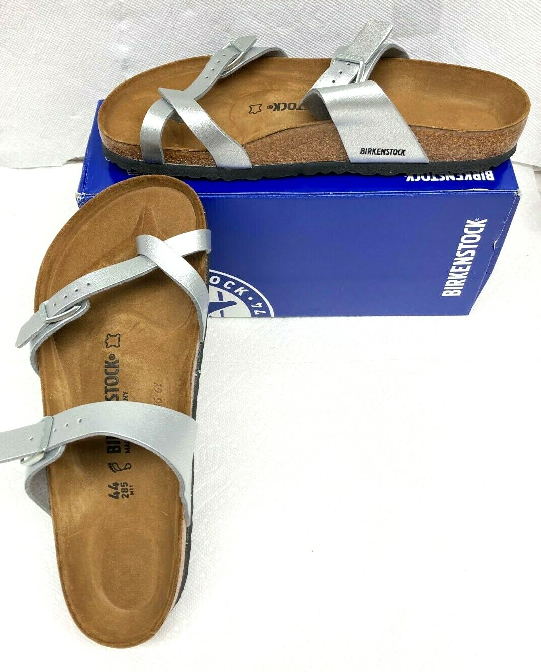 mens silver birkenstocks