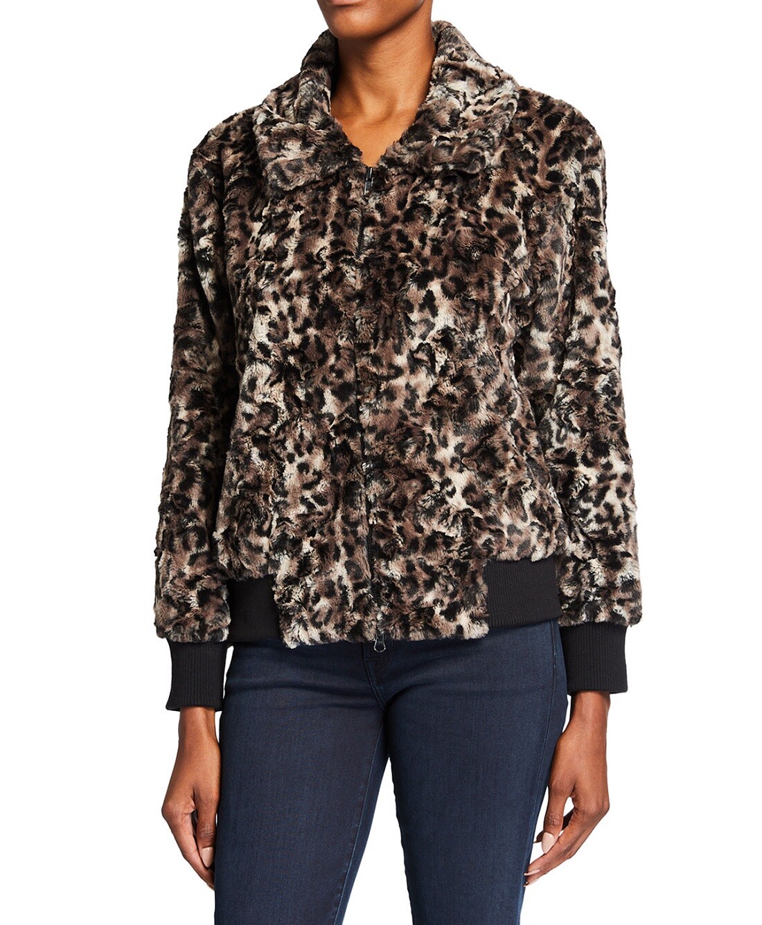 Johnny Was Leopard Faux Fur Bomber Jacket - J41620-8 | eBay