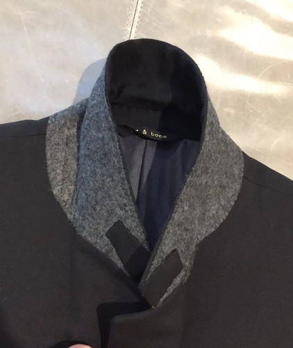 Pre-owned Rag & Bone Handmade Mens 40 40r Slim Fit Notched 100% Wool Sportcoat $795 In White