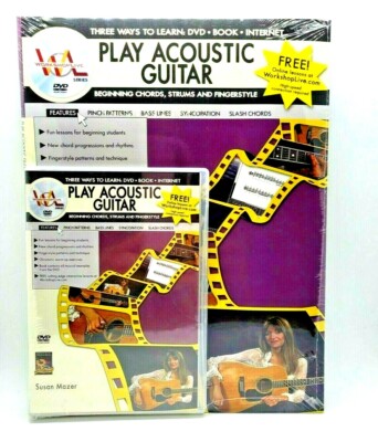 Play Acoustic Guitar Beginning Chords, Strums, and Fingerstyle Book DVD 
