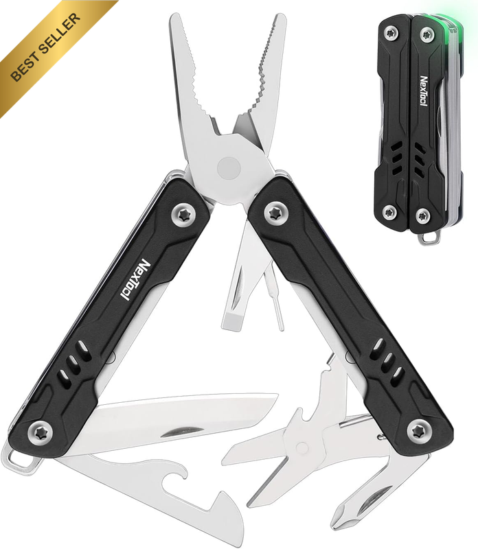 Mini Sailor S11 Multitool,11-In-1 Pocket Knife Folding Multi Tool Pliers,Knife, 