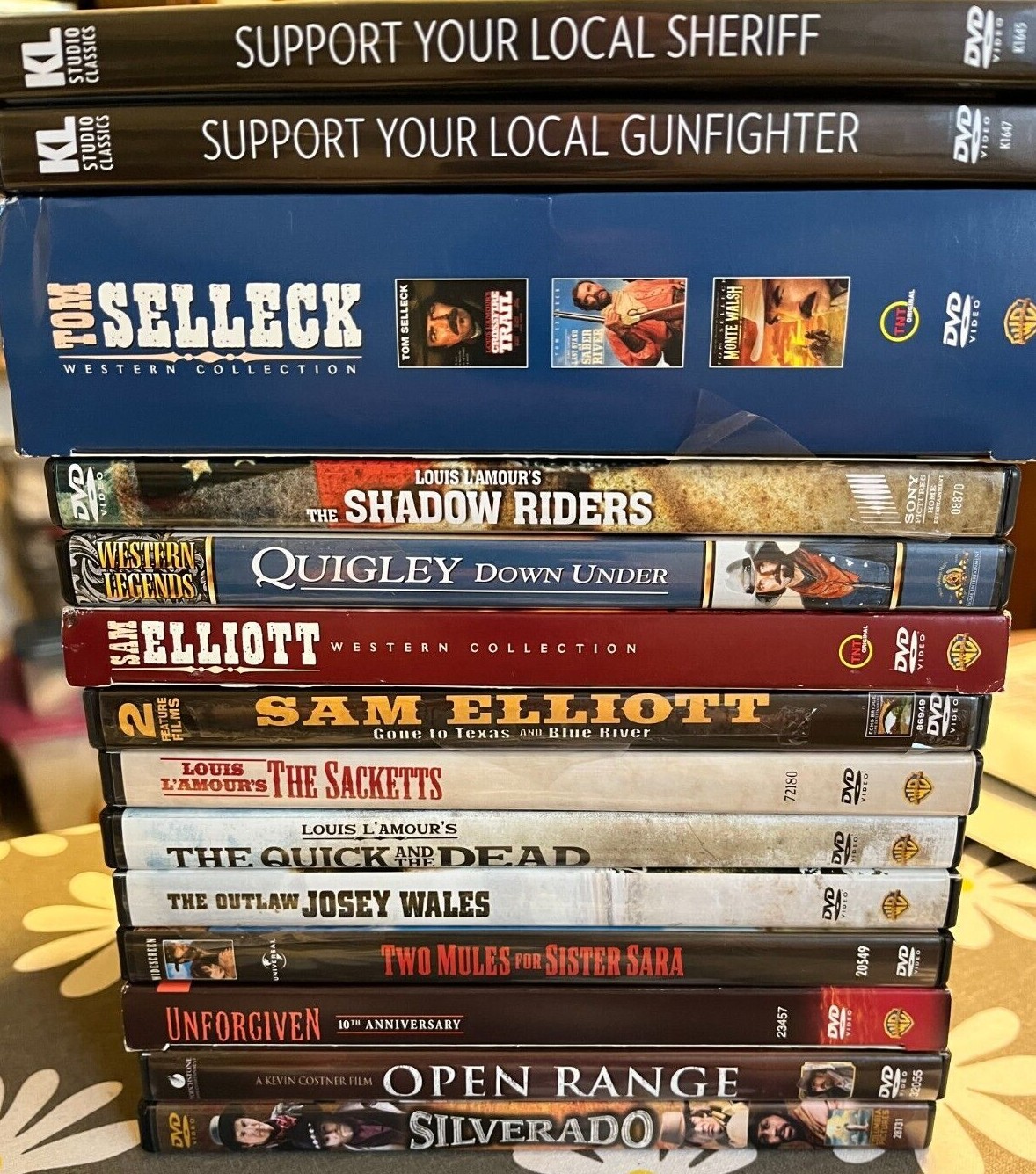 Classic Western DVD Movies - Sam Elliott, Tom Selleck, Clint