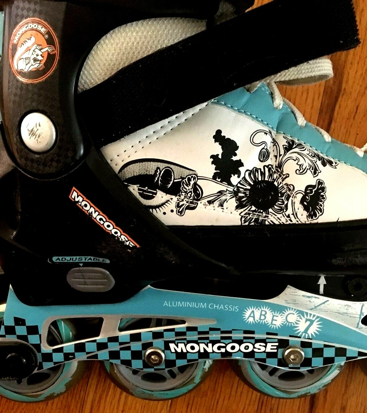 Mongoose Adjustable Inline Skates Rollerskates