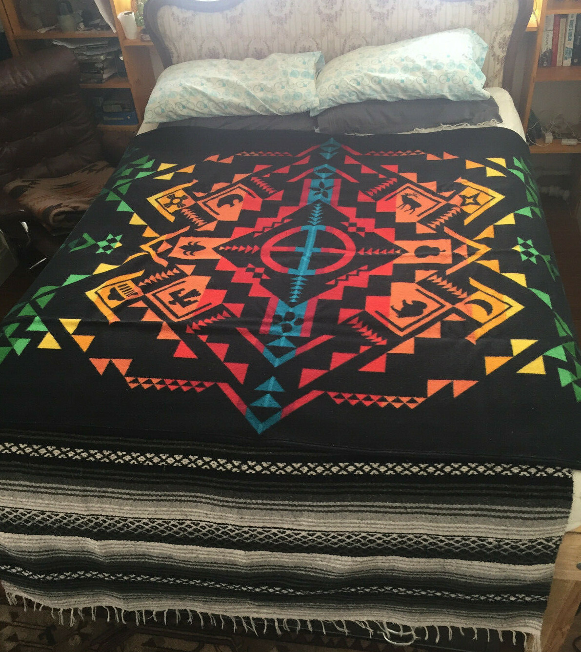 Pendleton Shared Spirits Legendary Collection Wool Blanket Queen 64x80