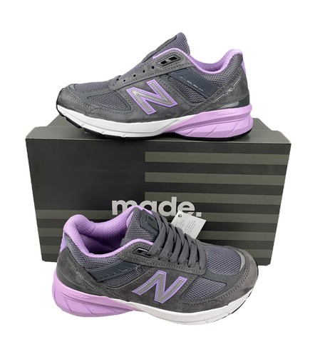 

НОВИНКА New Balance 990v5, свинцовый темно-фиолетовый светящийся женский размер 5,5 B (средний) W990DV5, Серый, New Balance 990v5