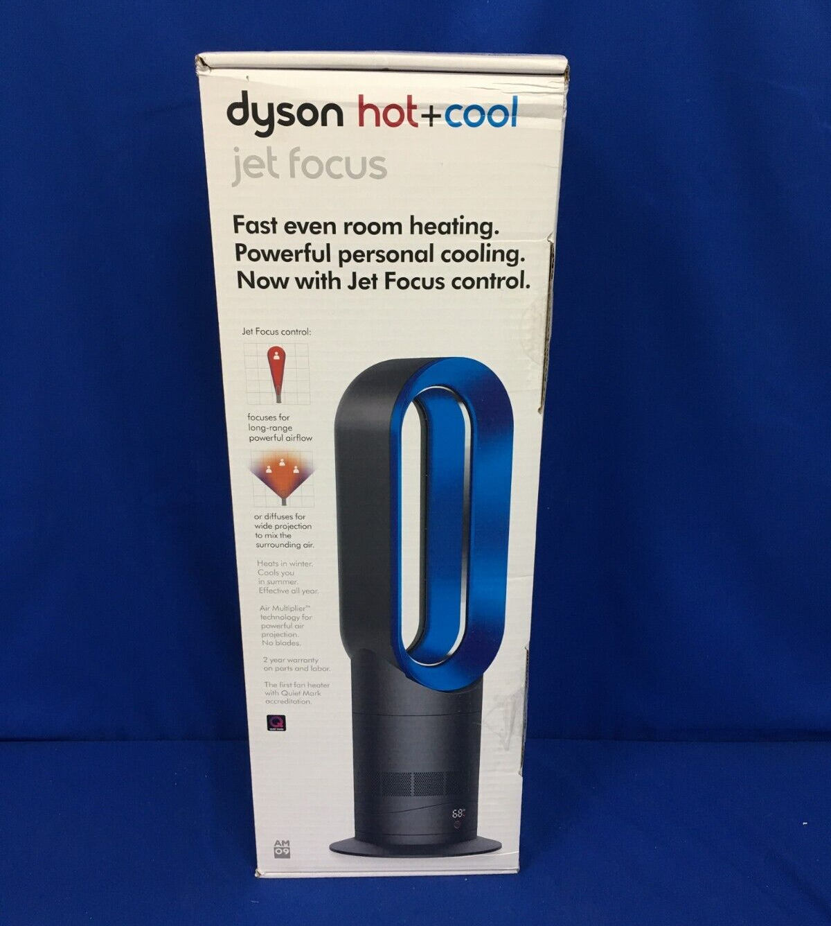ダイソン hot & cool AM09 2020年製 ブルー 純正リモコン付 Pure Hot+Cool 【電池付属】ダイソン HP04 HP07 HP09 交換用