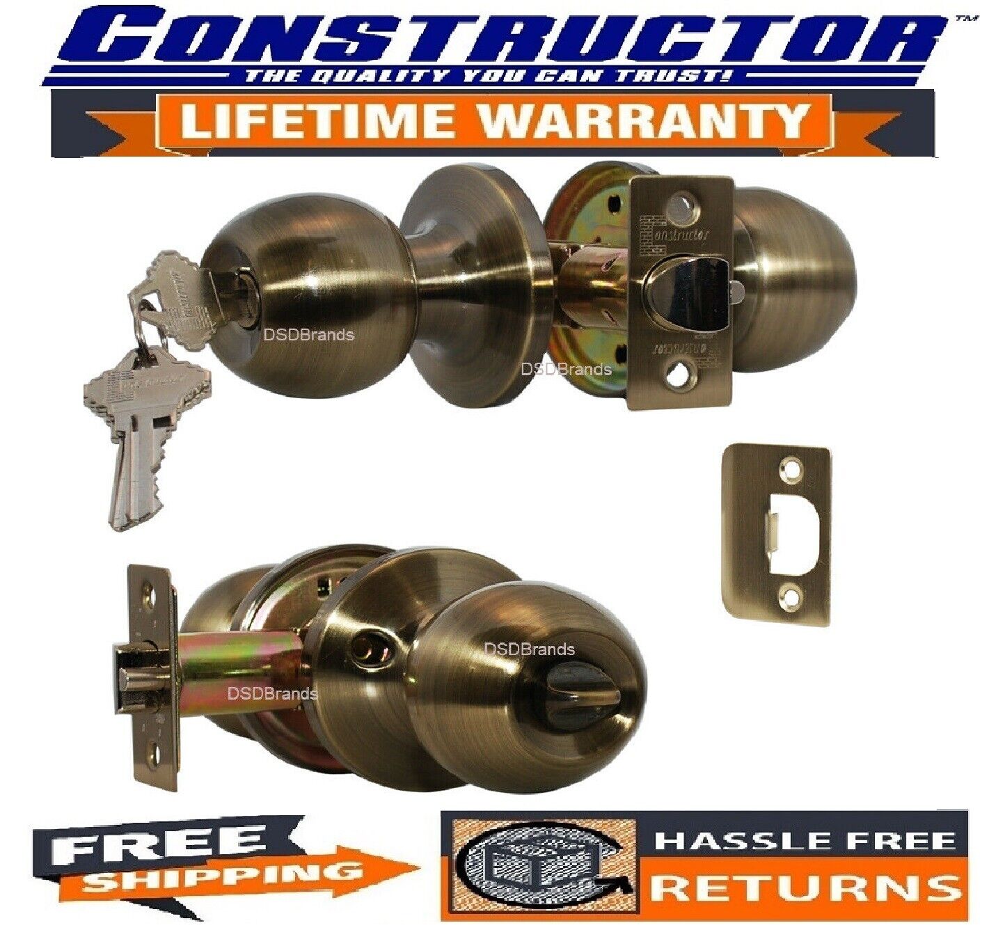 Constructor Cerberus Antique Bronze Finish Entry Door Handleset Constructor Cerberus Antique Bronze Finish Entry Door Handleset