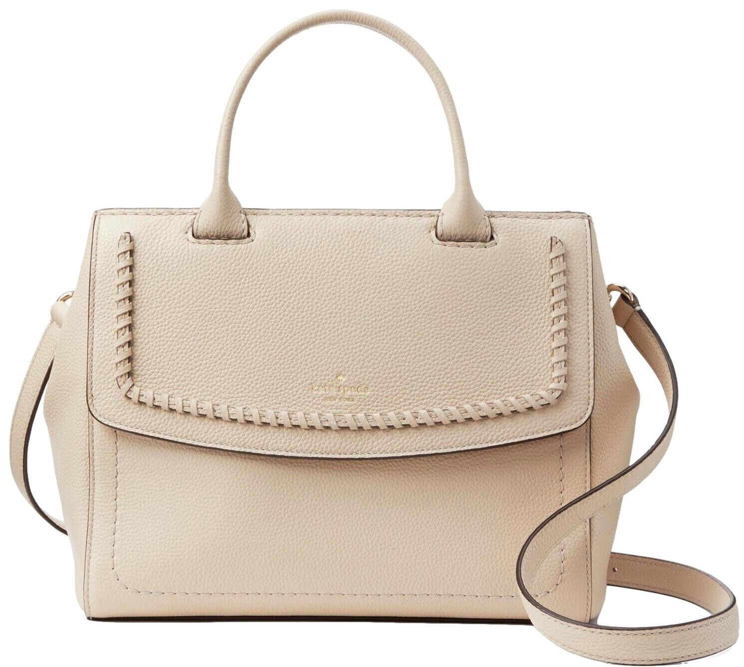 НОВАЯ сумка-портфель Kate Spade Celinda из натуральной шагреневой кожи, мягкий фарфор
