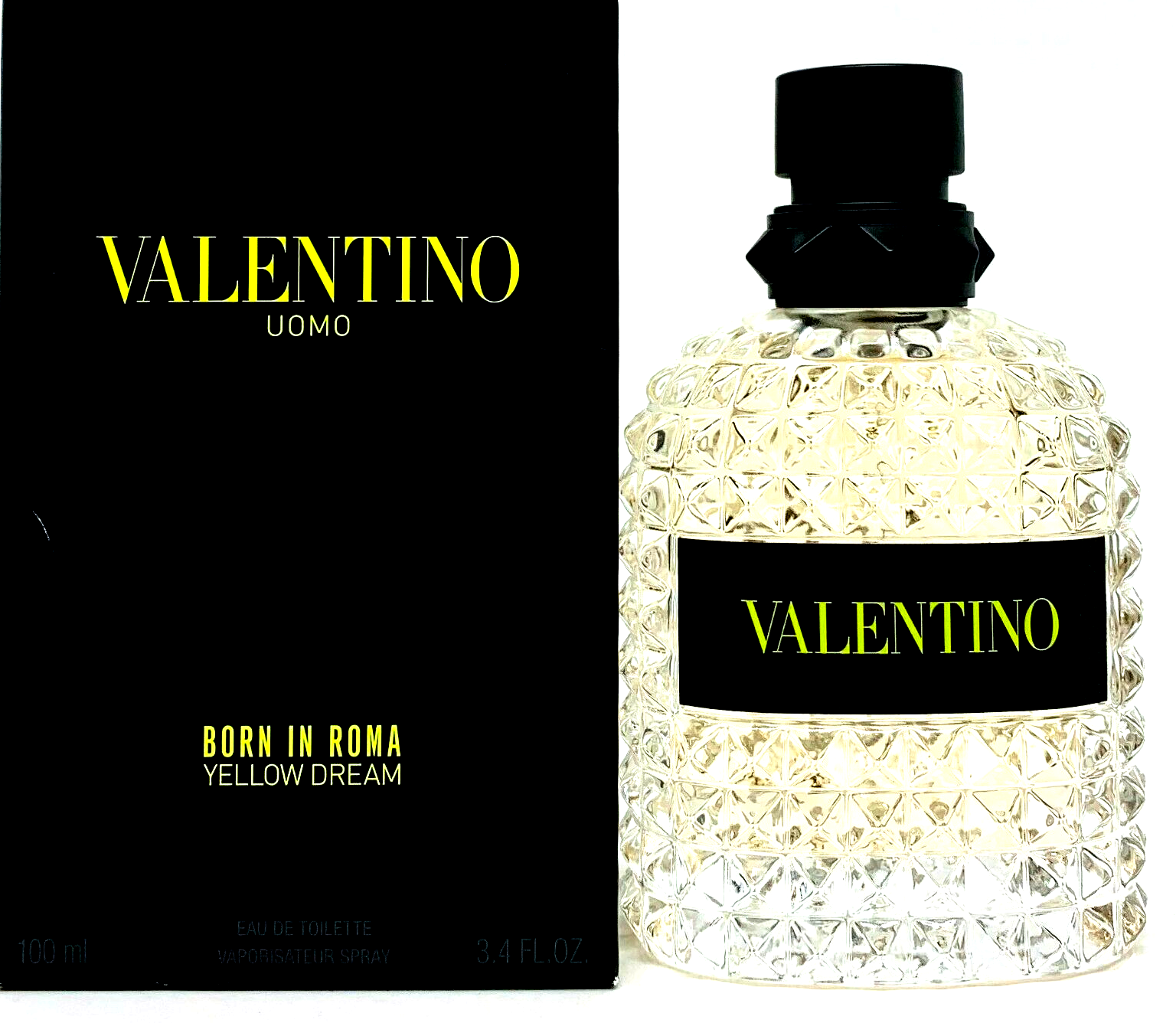 VALENTINO UOMO BORN IN ROMA YELLOW DREAM EDT SPRAY FOR MEN 3.4 Oz / 100 ml  NEW! | eBay