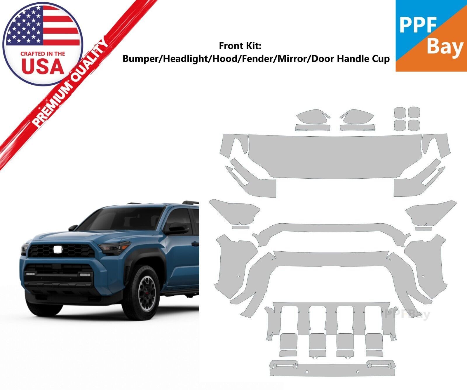 Standard Hood Fender & Mirror Kit | TOYOTA 4RUNNER TRD PRO 2018 Standard Hood Fender & Mirror Kit | TOYOTA 4RUNNER TRD PRO 2018