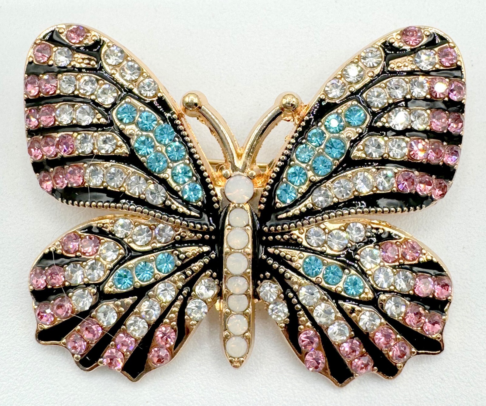 ❣mazyo❣ T6-906 BROOCH GOLD TONE PIN1.75