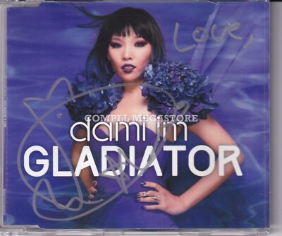 DAMI IM - GLADIATOR / 2014 SIGNED CD Single (AUS) incl. KARAOKE VERSION