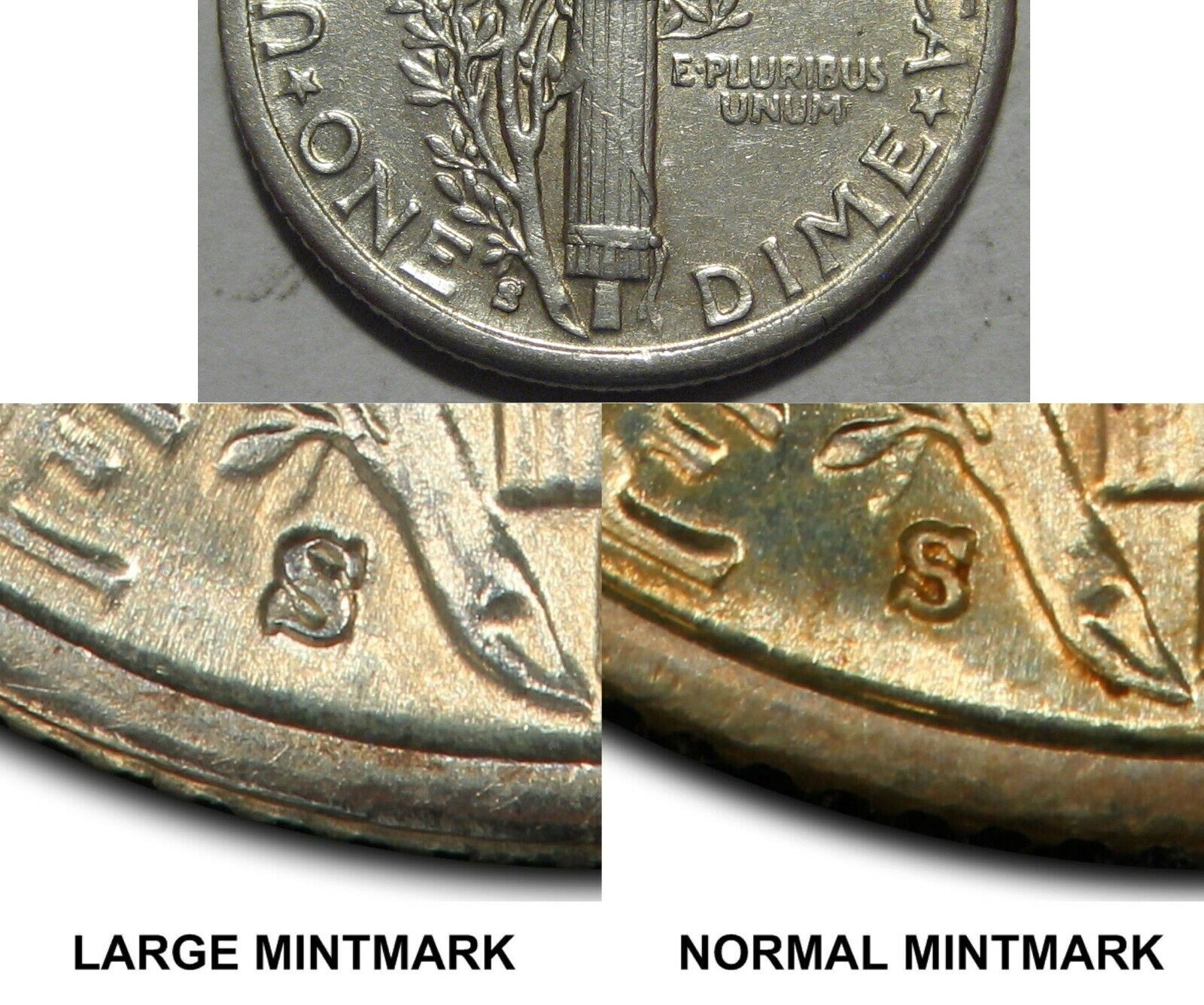 1928-S AU+ LARGE Mint Mark, FS-501, MERCURY Dime, FREE