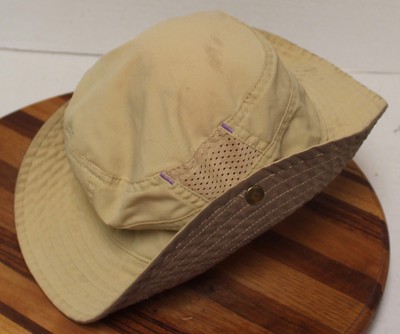 YOUTH GIRLS REI BUSH/BOONIE HAT SIZE 4Y-7Y TAN CHIN CINCH VERY GOOD CONDITION