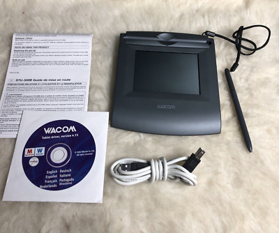 Wacom LCD Signature Tablet STU-500B Stylus with USB Cable