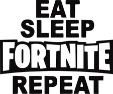 Big Fortnite Battle Royale Vinyl Wall Decal Lettering High ...