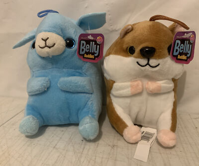 Belly Buddies Lamb & Hamster Plushies PL100