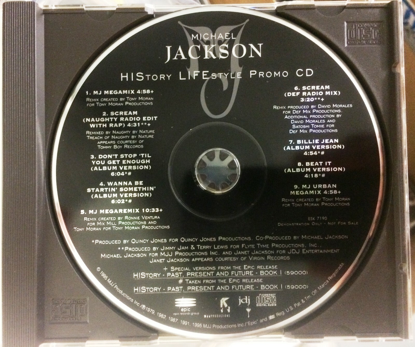 MICHAEL JACKSON - HIStory LIFEstyle Promo CD - NM CONDITION MICHAEL JACKSON - HIStory LIFEstyle Promo CD - NM CONDITION