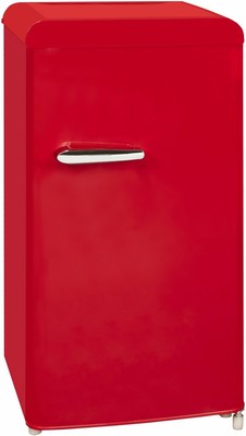 Stand Kühlschrank RKS 100-16 RVA++ in rot ohne Gefrierfach