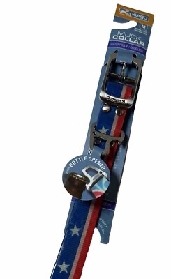 Kurgo Muck Collar Waterproof Bottle Opener EasyRider American Medium 12 -19 