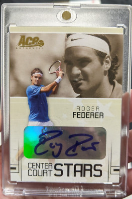 Roger Federer 2006 Ace Authentic Auto Autograph Signed Center court Stars!!