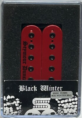 Seymour Duncan Blackened Black Winter Bridge Pickup - RED
